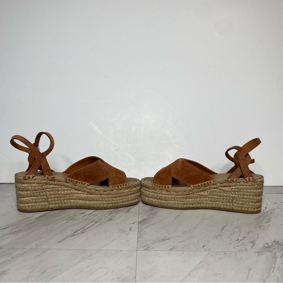 Rag & Bone Hera Brown Espadrille Wedge Sandal 40 10 - Picture 4 of 14